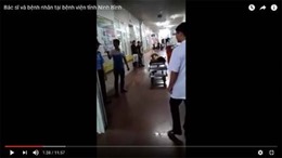 Làm rõ nội dung clip người nhà nạn nhân gây rối tại Bệnh viện đa khoa tỉnh Ninh Bình
